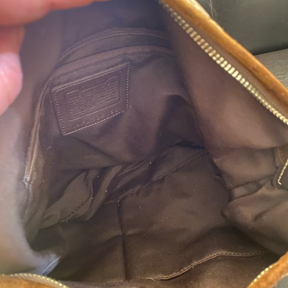 Coach Signature Vintage Logo Suede Hobo Bag - Picture 8 of 8